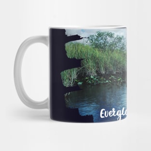 Everglades Boat photo Key West Florida blue sky palmtree landscape USA nature lovers Mug